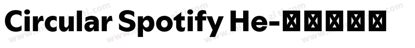 Circular Spotify He字体转换